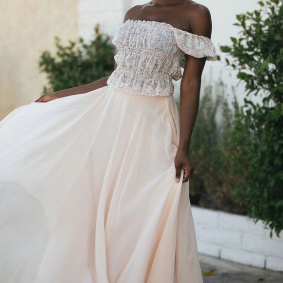 Carol Puff Sleeve Crop Top NWT - Picture 3 of 6